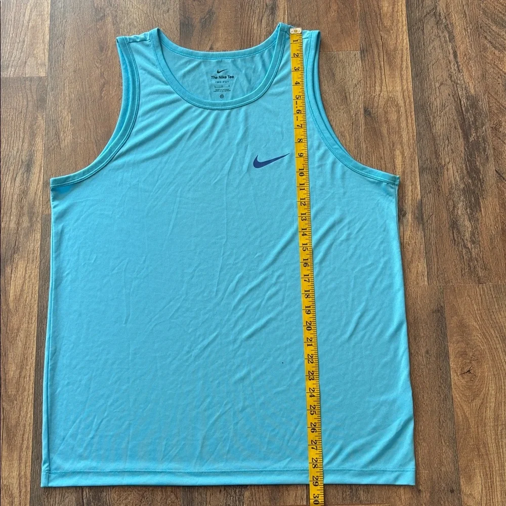 Nike Dri Fit Blue Athletic Running Gym Activewear Tank Top size large